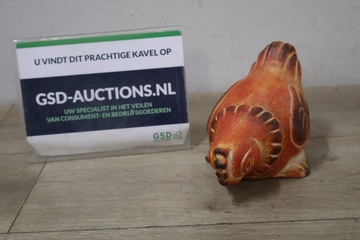 Afbeelding van Aardewerk kipbeeldje