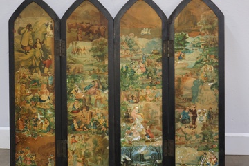 Afbeelding van Antiek Geschilderd Mini-scherm