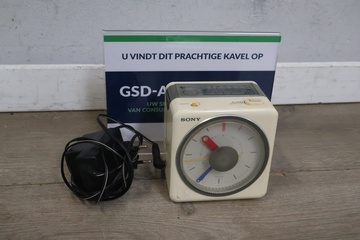 Afbeelding van Vintage Sony Kubus Wekkerradio