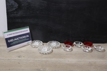 Afbeelding van Glazen Theelichthouders 9 stuks''