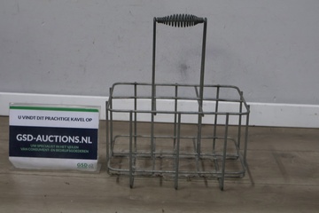 Afbeelding van Vintage Metalen Flessenrek