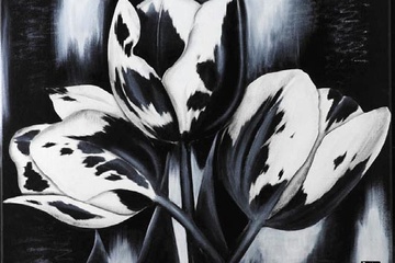 Afbeelding van Debby Frigge-vanZon, Cow tulips II, Afm: 50x70 cm
