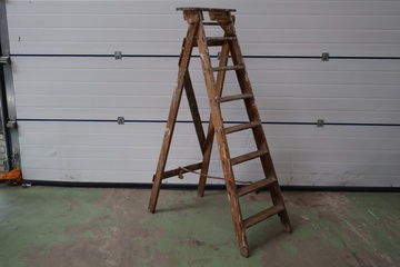 Afbeelding van Vintage Schildersladder - Jaren '60