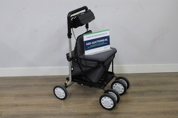 Afbeelding van Zwarte Boodschappenrollator