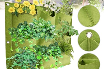 Afbeelding van Set van verticale plantenzakken - 2x 18 vakken