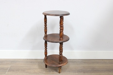 Afbeelding van Houten 3-Laags Bijzettafel