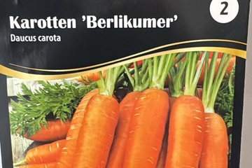 Afbeelding van 2 zakjes zaadjes voor wortelen berlikumer tht 31-12-2025