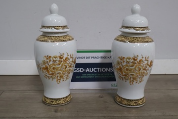 Afbeelding van Set van 2 Vintage Duitse Vazen