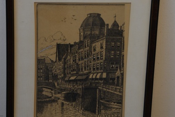 Afbeelding van Prent van Rotterdam: Boeren Steiger, ca. 1930.