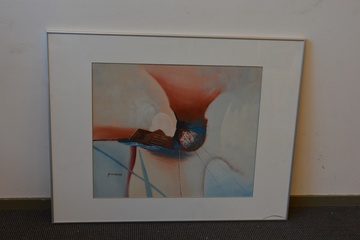 Afbeelding van Ingelijst werk van Pat Larsen: Abstract.