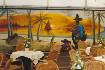 Afbeelding van 003. Groot schilderij Caribische wand