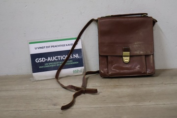 Afbeelding van Bruin Leren Schoudertas'