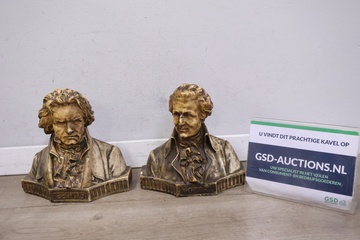 Afbeelding van Vintage Mozart & Beethoven Bustes