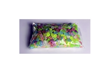 Afbeelding van Set van 250 lichtgevende decoratie stenen - multicolor