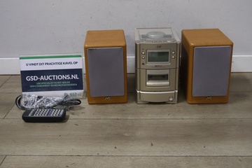 Afbeelding van JVC micro component system met speakers 2 stuks