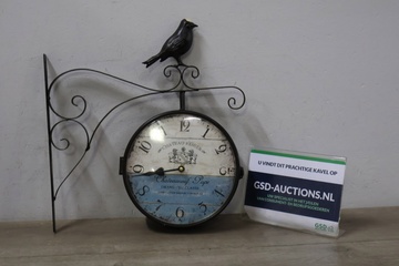Afbeelding van Vintage Stationstijl Uithangklok