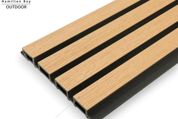 Afbeelding van Set van 10 OUTDOOR wall panel - MAPLE WOOD - composit