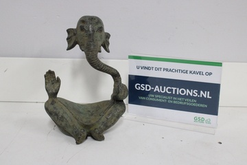 Afbeelding van Vintage Bronzen Ganesha Beeld