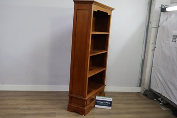 Afbeelding van Houten boekenkast met 2 lades