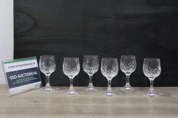 Afbeelding van Kristalen wijnglazen 6 stuks