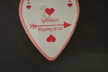 Afbeelding van Hartvormige Speelkaarten – Spillekort Tin – Lief Cadeau / Sp