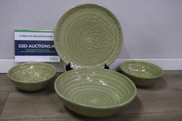 Afbeelding van Set Groene Schalen - Rose Tulipani