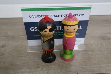 Afbeelding van Kleurrijke Pylones Piraten Peper- & Zoutmolen