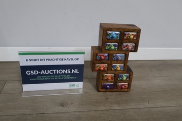 Afbeelding van Handgemaakte Indiase mini ladekastje