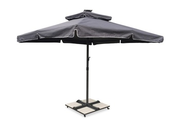 Afbeelding van Solar Parasol Heavy duty 350x350cm met voet en hoes - NIEUW