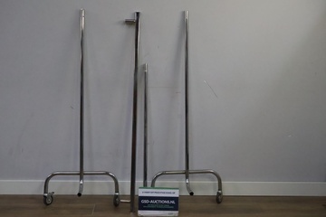 Afbeelding van Verrijdbaar Roestvrijstalen Kledingrek