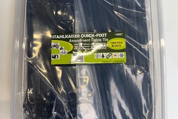 Afbeelding van Assortiment box met 1500 kabelbinders in diverse maten