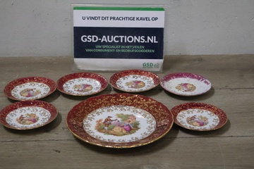 Afbeelding van HK Bavaria 'Fragonard' Gebakset (7x) 22K Gouden Oplage