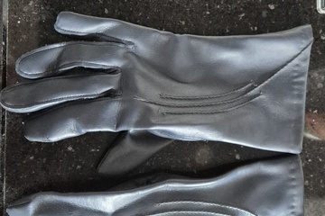 Afbeelding van Vintage leren dameshandschoenen – donkerblauw