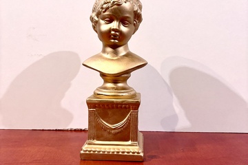 Afbeelding van Jongen buste van jonge in goudkleurig