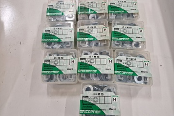 Afbeelding van 10 doosjes moerplaatjes m10 