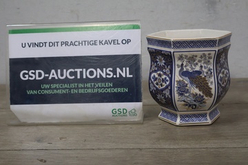 Afbeelding van Vintage Japanse bloempot van Panda'