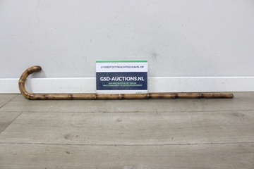 Afbeelding van Vintage Bamboe Wandelstok