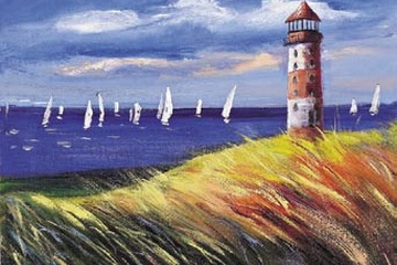 Afbeelding van Katharina Schoettler - Lighthouse II - 30x40 cm