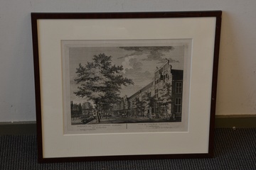 Afbeelding van Prent van P. Fouquet jr.: Latynsche School Amsterdam