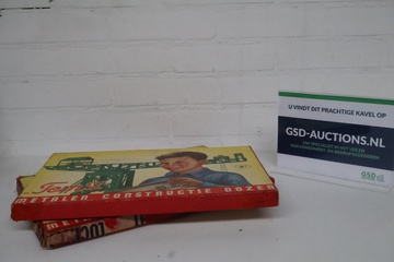 Afbeelding van Set van 2 Vintage Temsi Metalen Constructie Dozen