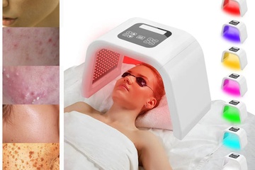 Afbeelding van LED gezicht therapie apparaat- 7 kleuren