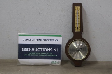 Afbeelding van Vintage weerstation met thermometer en barometer''