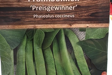 Afbeelding van 2 zakjes zaadjes voor sperziebonen tht 31-12-2025