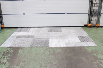 Afbeelding van Groot Laagpolig Grijstinten Vloerkleed (199x293.5cm)