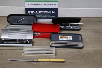 Afbeelding van Collectie van 10 Vintage Balpennen met Briefopener