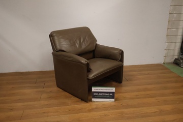 Afbeelding van Bruin Leren Leolux Fauteuil'