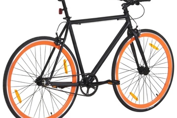 Afbeelding van Stadsfiets Zwart Oranje 59 CM B keuze*