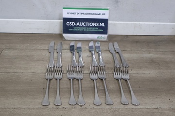 Afbeelding van Set van 8 Vorken & 8 Messen