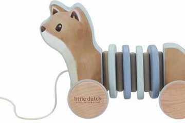 Afbeelding van Little Dutch Trekdier hout Vos - Forest Friends FSC