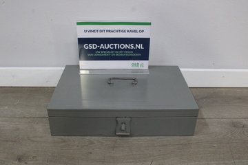 Afbeelding van Vintage Metalen Archiefkist